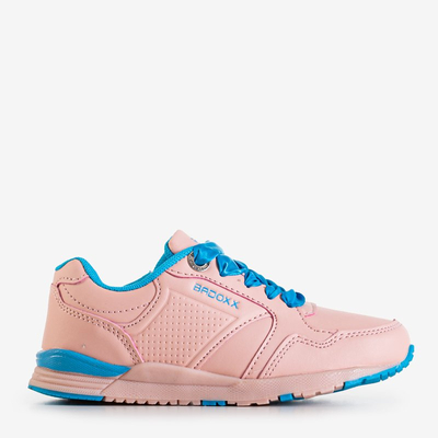 Chaussures de sport pour enfants roses avec un ruban Halifa bleu - Footwear