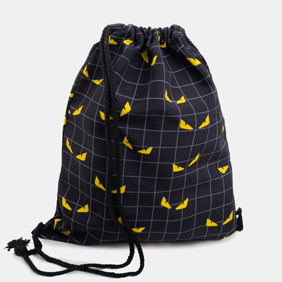 Sac à dos noir avec imprimé - Accessoires