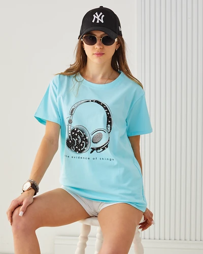 T-shirt en coton pour femmes Royalfashion avec impression