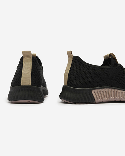 Chaussures de sport noires pour femmes avec semelles intérieures marron Keteti - Chaussures