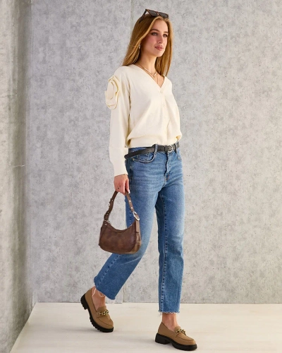 Royalfashion Pull femme déboutonné