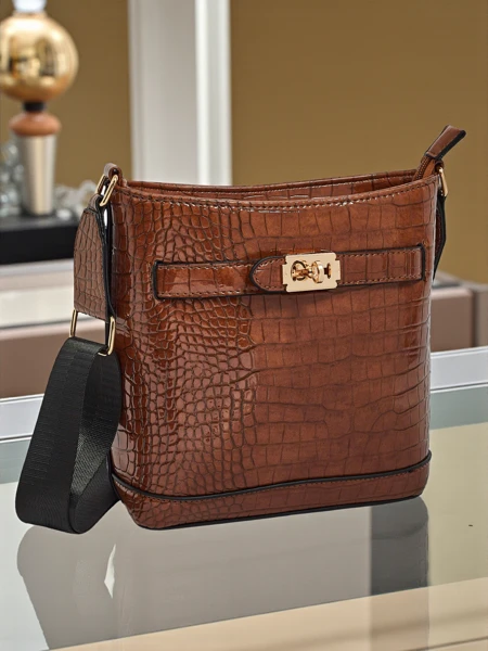 Petit sac à main verni pour femme en cuir écologique Arlisse