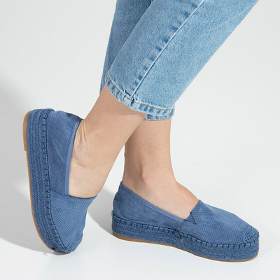 Espadrilles bleues pour femmes sur la plateforme Alruna - Footwear