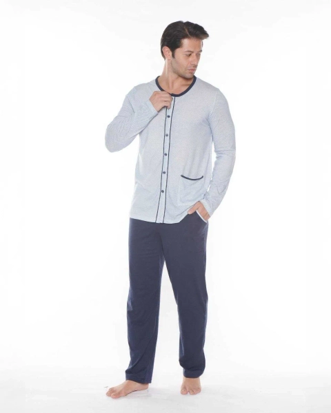 Pyjama en coton pour hommes de Royalfashion avec impression
