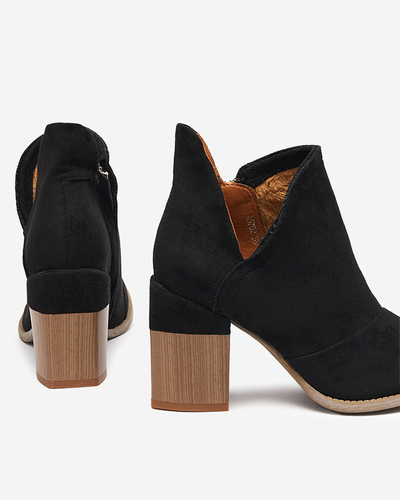 Bottines noires pour femmes avec découpes Encura - Footwear
