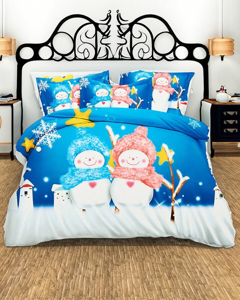 Royalfashion Literie à motifs 200x220 set de 3-PARTIES