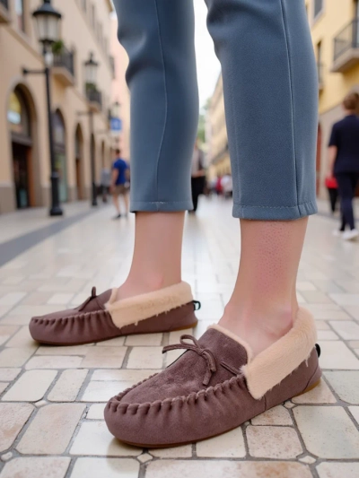 Mocassins Royalfashion pour femmes avec fourrure Ahtikes