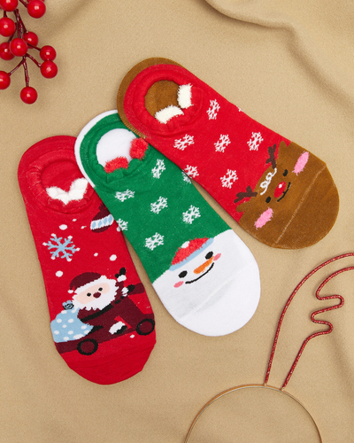 Chaussettes imprimées de Noël 3/pack - Sous-vêtements