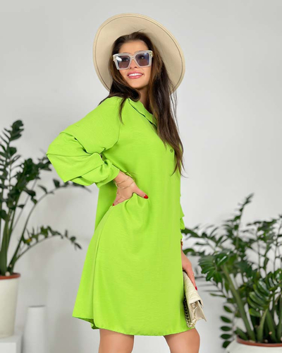 Royalfashion Robe oversize pour femme avec volants aux manches