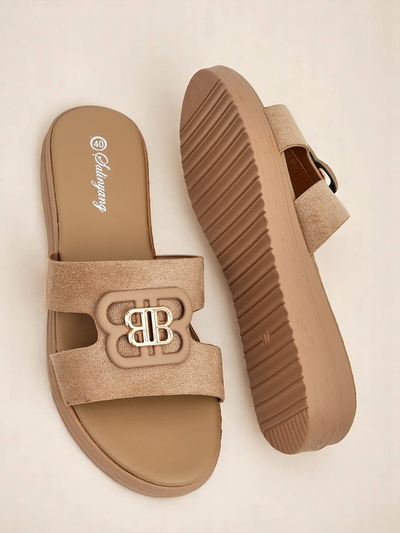 Royalfashion Claquettes plates ChicStep pour femmes