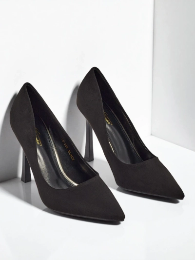 Escarpins pour femmes à talons aiguilles en daim écologique Belunika