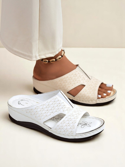 Royalfashion Claquettes pour femmes à semelle épaisse Nova Step