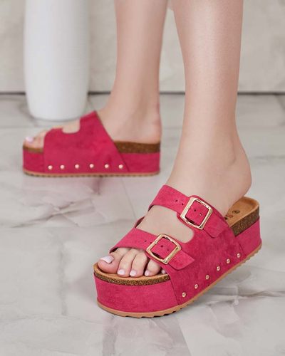 Royalfashion Tongs à plateforme Sodass pour femme