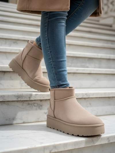 Royalfashion Bottes de neige a'la plateforme pour femmes Dagodo