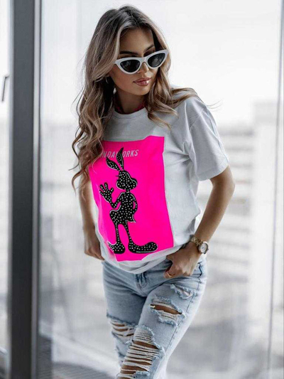 Royalfashion T-shirt imprimé pour femme
