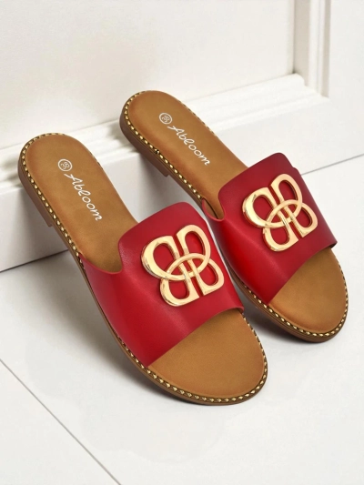 Royalfashion Chaussons pour femmes à semelle plate Heraklia