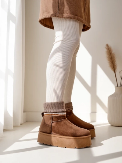 Royalfashion Bottes courtes pour femmes a'la bottes de neige Xoalla