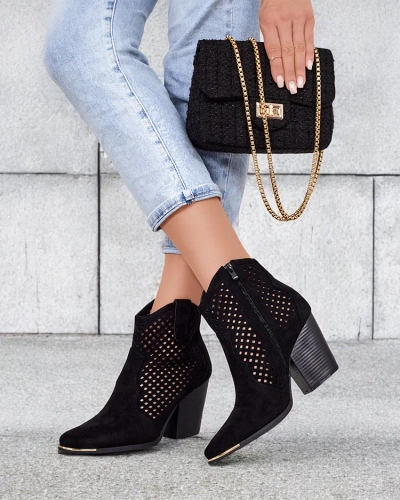 Royalfashion Bottes ajourées Tonnet pour femme