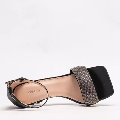 OUTLET Sandales noires pour femme à talon haut Enedi - Footwear