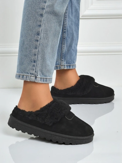 Bottes courtes style bottes de neige pour femmes avec fourrure Velour Fang