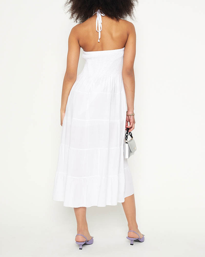 Robe midi GRANDE TAILLE blanche - Vêtements
