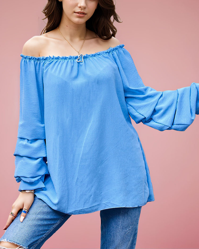 Royalfashion Chemisier femme a'la hiszpanka à volants