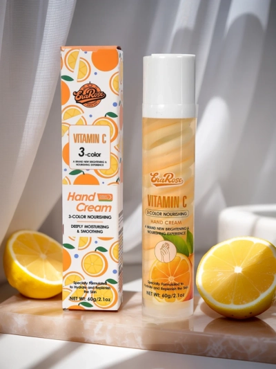 EraRose Aurelia - crème mains à la vitamine C, soin 3 couleurs, 60g