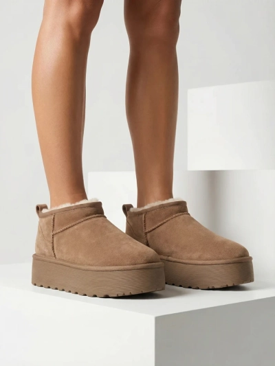 Royalfashion Bottes courtes pour femmes a'la bottes de neige Ozozi