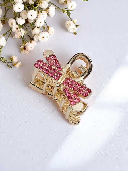 Royalfashion Barrette à Cheveux avec Strass Barrette Dorée