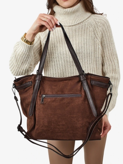 Sac à main shopper pour femmes en éco-daim Daville