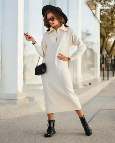 Robe-pull longue pour femmes de Royalfashion