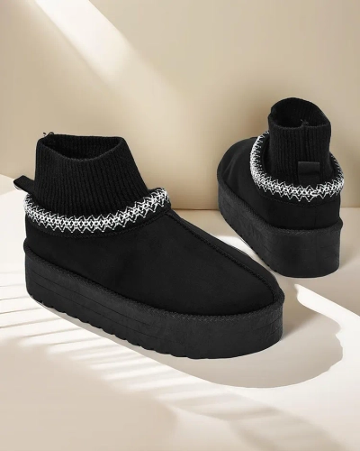 Royalfashion Bottes de neige courtes pour femmes Narorzi