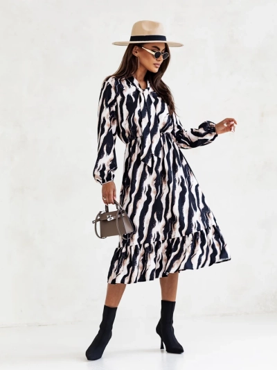 Robe midi Royalfashion femme avec motif