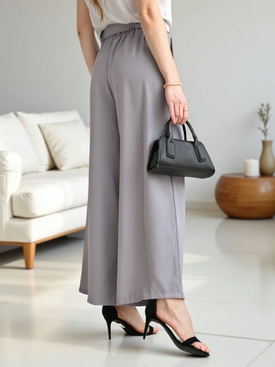 Pantalons larges pour femmes Royalfashion avec une ceinture