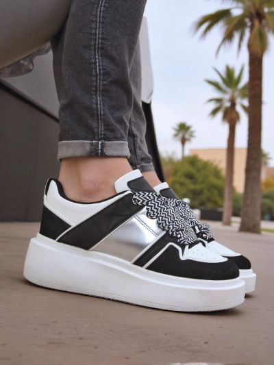 Royalfashion Baskets de sport à plateforme pour femmes Gevigos