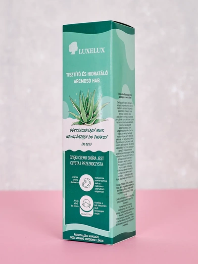 Luxelux Mousse Nettoyante Hydratante pour le Visage Aloe 150 ml