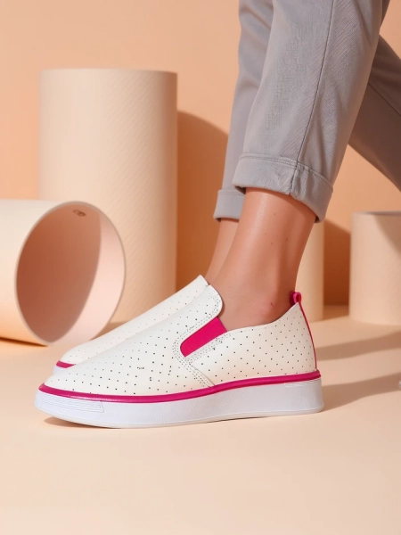 Royalfashion Baskets de sport perforées pour femmes Musio