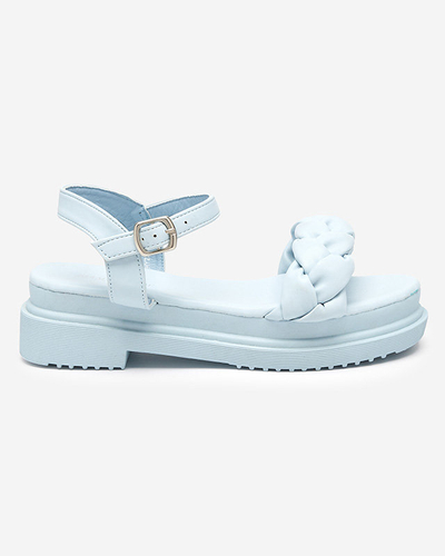 OUTLET Sandales bleu clair pour femme avec ceinture tressée Kafha - Footwear