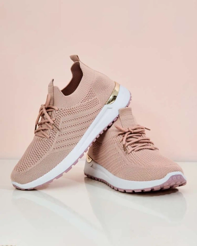Royalfashion Chaussures de sport en tissu pour femmes Amgent