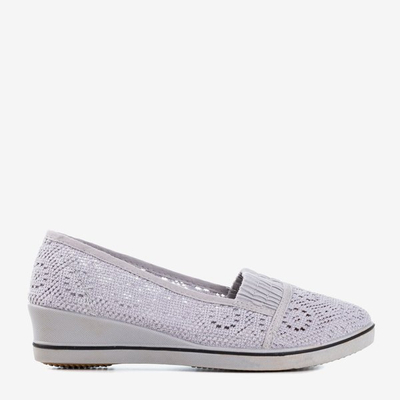 Baskets basses compensées grises Faser - Chaussures