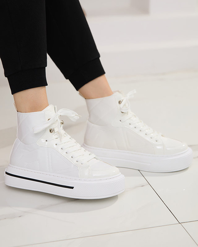 Baskets de sport femme blanches Asmako- Buty