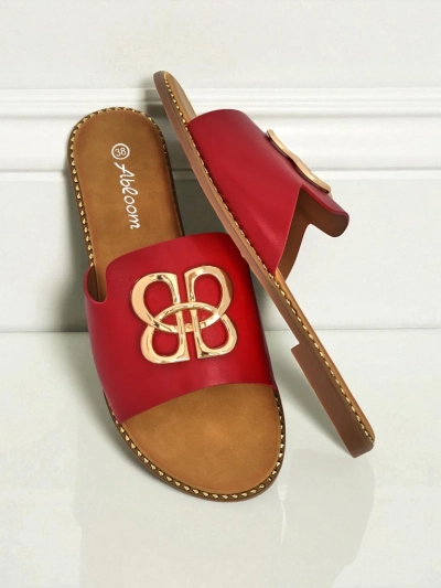 Royalfashion Chaussons pour femmes à semelle plate Heraklia