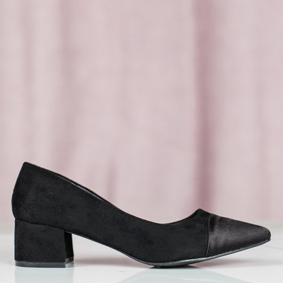Escarpins noirs sur la tige basse Massikina - Chaussures 1