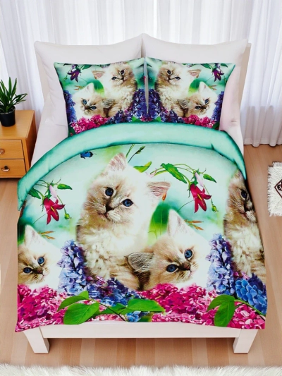 Royalfashion Ensemble de literie à motifs 160x200 3 PIÈCES