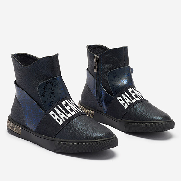 OUTLET Bottines fille bleu marine Doubnic- Footwear