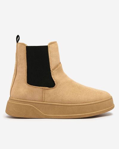 Royalfashion Bottes a'la snow boots pour femme en couleur camel Uteris