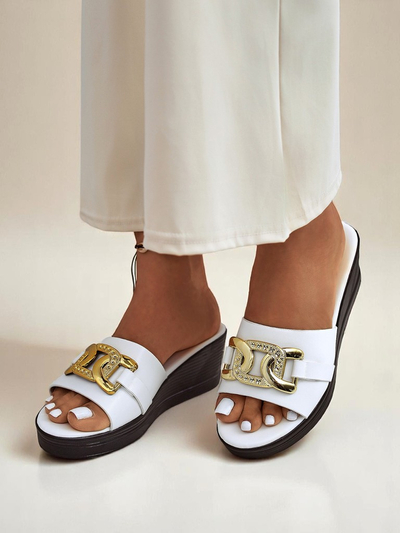 Sandales compensées pour femmes Royalfashion Nolia