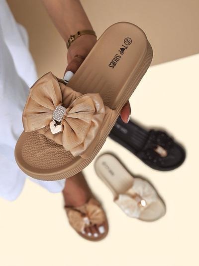 Royalfashion Claquettes plateforme femme avec nœud Sento Pace