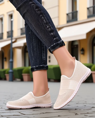 Royalfashion Chaussures de sport à enfiler pour femmes Ollabes