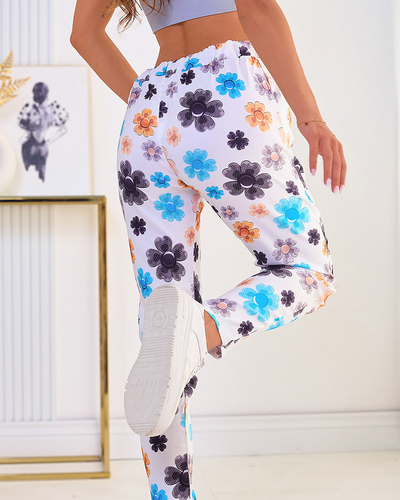 Royalfashion Pantalon femme en tissu floral